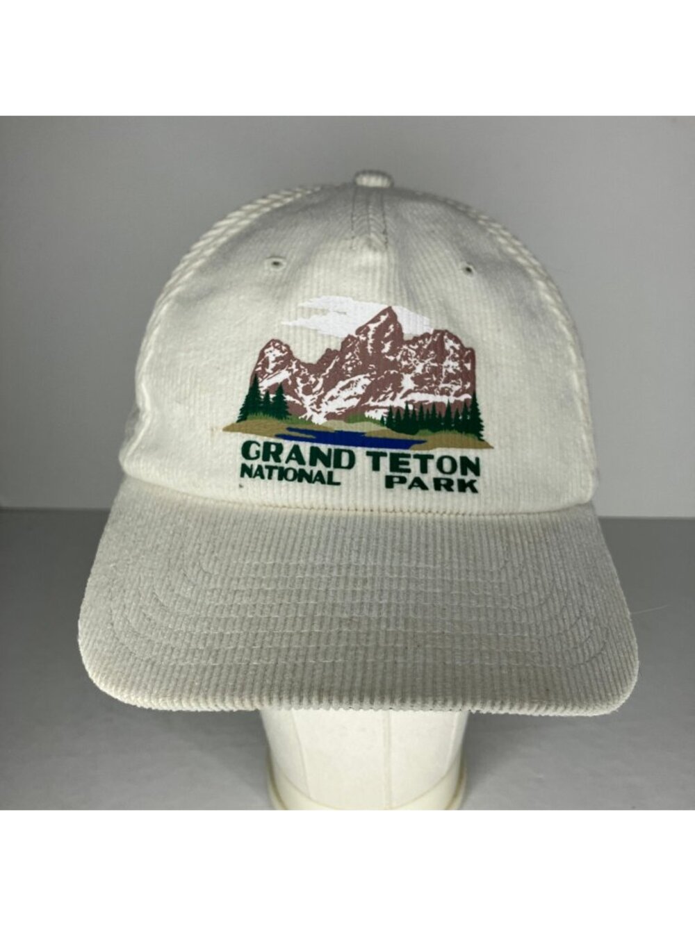 American Needle Grand Teton National Park Hat Men's Adjustable White Corduroy